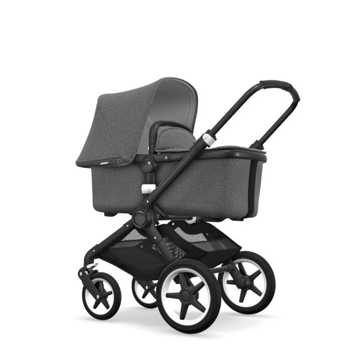 Bugaboo Fox 2 Grey Mélange / črn okvir otroški voziček