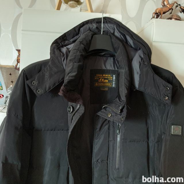 Moška črna jakna-puhovka št. XL, S. O L I V E R