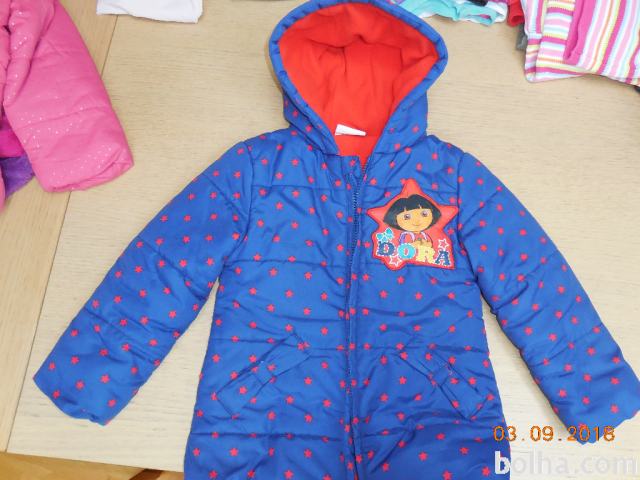 Zimska jakna - bundica št.5-6 za deklice (110-116)