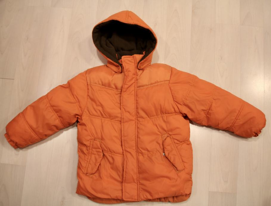 oranžna bundica Zara, velikost 4-5 oz. 110 cm
