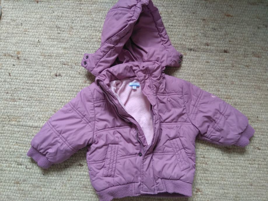 Otroška dekliška zimska jakna/bunda št. 80