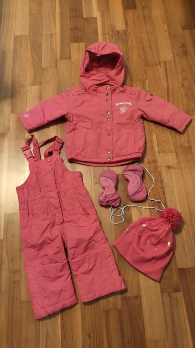 Zimski nepremočjiv kombinezon (bunda, hlače, rokavice, kapa) 74 - 80