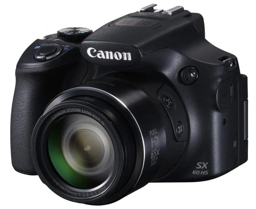 CANON SX60 HS (65×Zoom, Full HD), kot nov + oprema