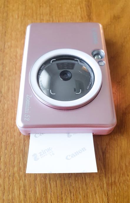 Canonzoemini S2 Instant Camera Printer 8mp Compact With Mirror Ring