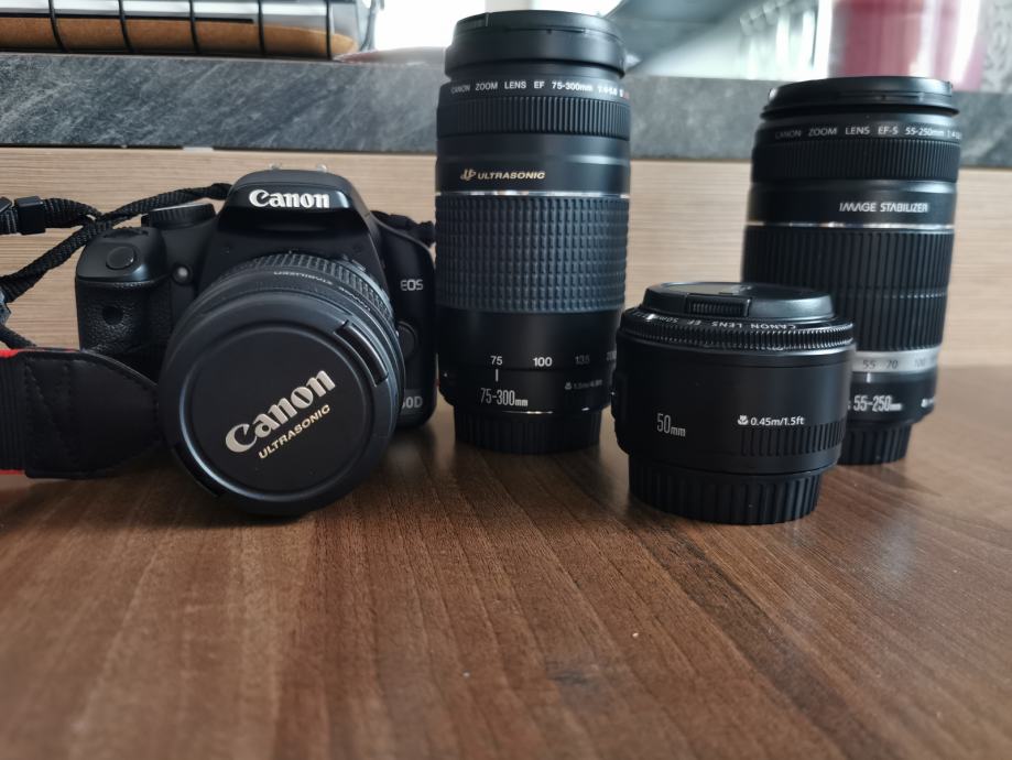 Canon EOS 450D + Canon objektivi + Canon bliskavica