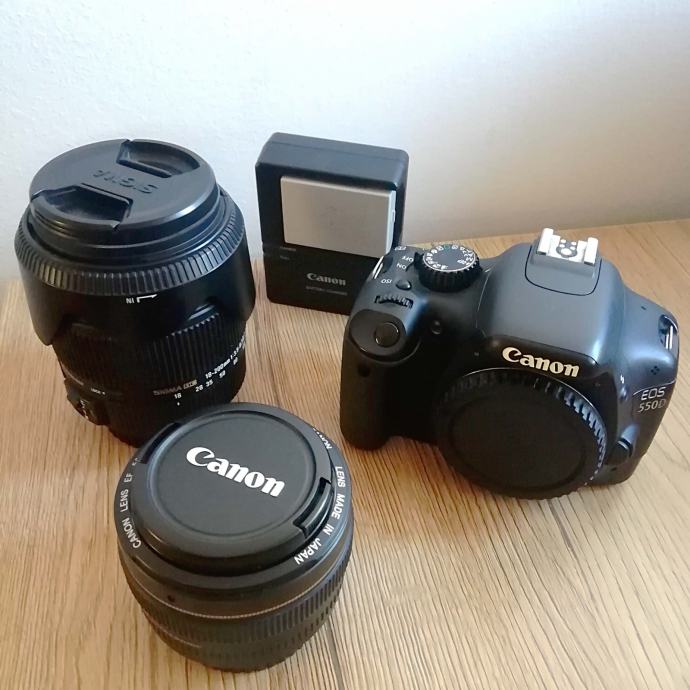 Canon EOS 550D + objektiv Sigma 18-200 + oprema