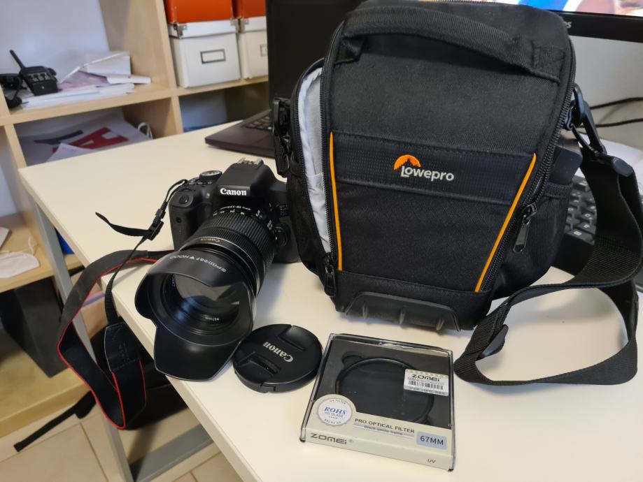 CANON SLR fotoaparat EOS 750D + EF-S 18-135 mm IS STM