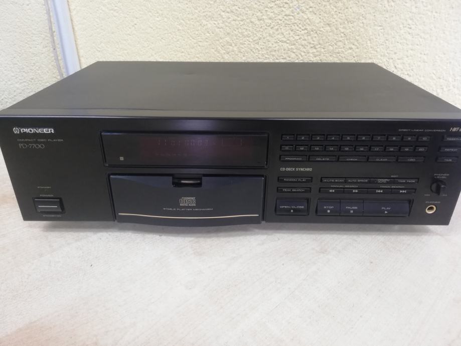 PIONEER PD-7700, CD player, 1 Bit DLC, top, audiofil