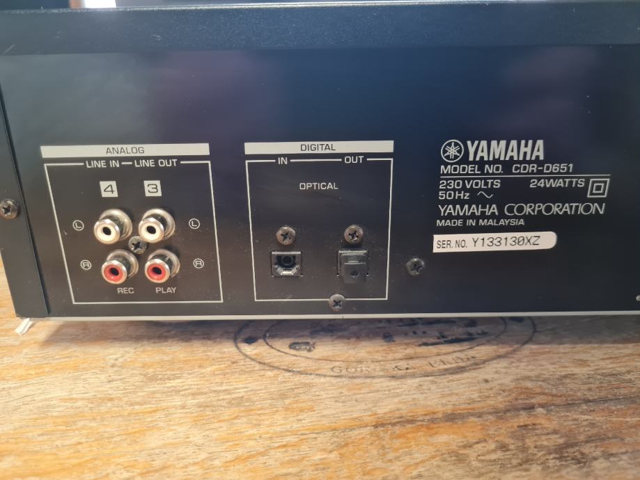 YAMAHA CDRD651, dual cd player/recorder