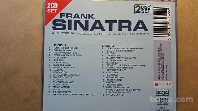 2 CD original,Frank Sinatra, odlično ohranjen prodam za 10 €