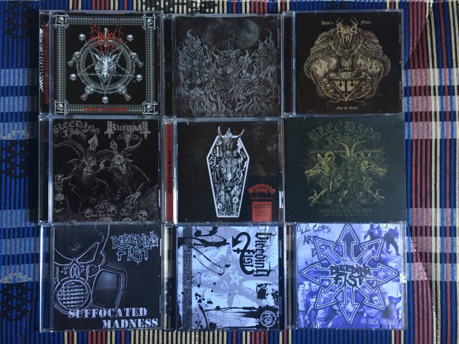 Metal cd, Bleeding Fist diskografija, black metal