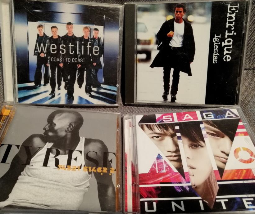 Boy bands 8xCD & VHS: Boyzone, Westlife, Saga, Ricky, Enrique, O-Town