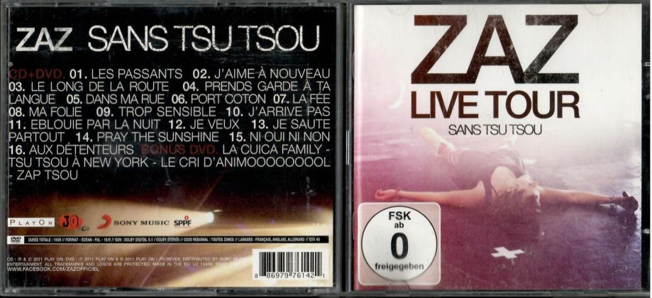 CD + DVD Zaz: Sans tsu tsou (Live) (2011)