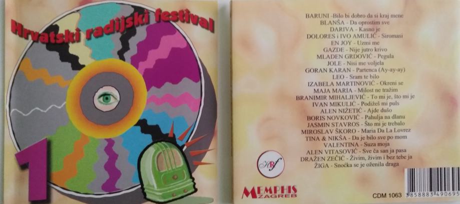 CD : Hrvatski radijski festival Vol. 1 ( 2001 ) (543)