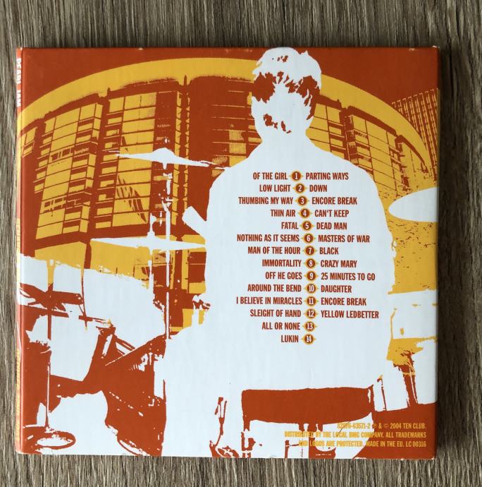 PEARL JAM Benaroya Hall 22 October 2003