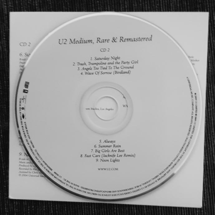 U2 Medium, rare & remastered