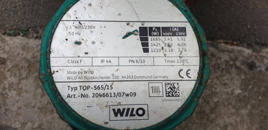 Centrifugalna crpaka WILO