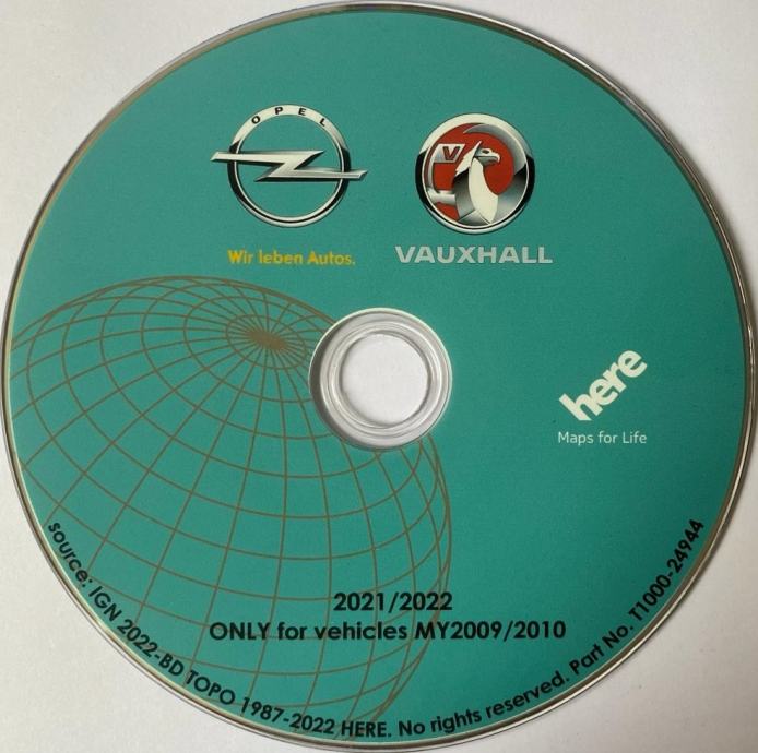 Opel CD/DVD CD500/DVD800 Europa 2021-2022