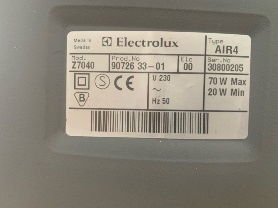 Electrolux OXYGEN Z7040 Čistilec in Ionizator zraka.