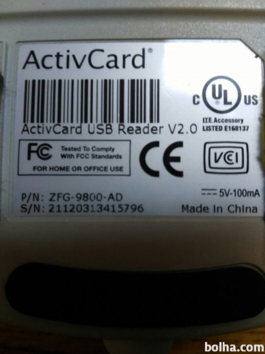 Čitalec pametnih kartic ActivCard