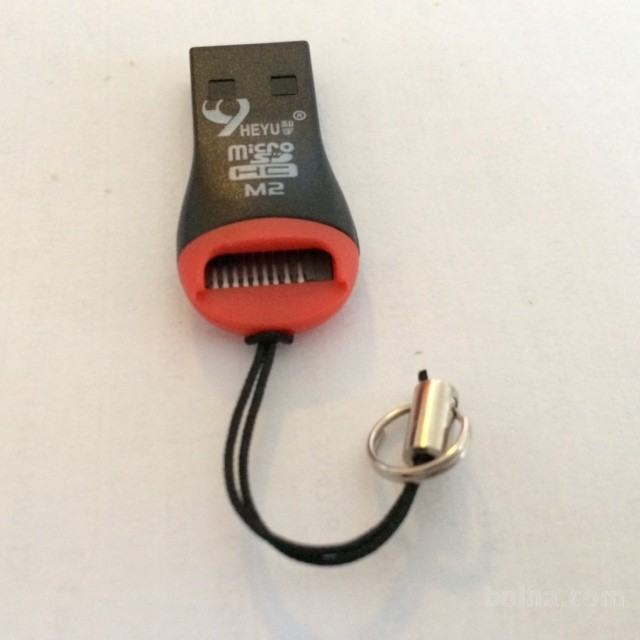 USB čitalec MicroSD kartic in USB ključ