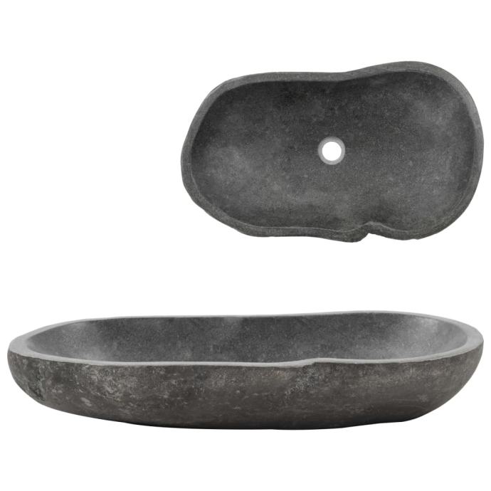 Umivalnik iz rečnega kamna ovalen 60-70 cm