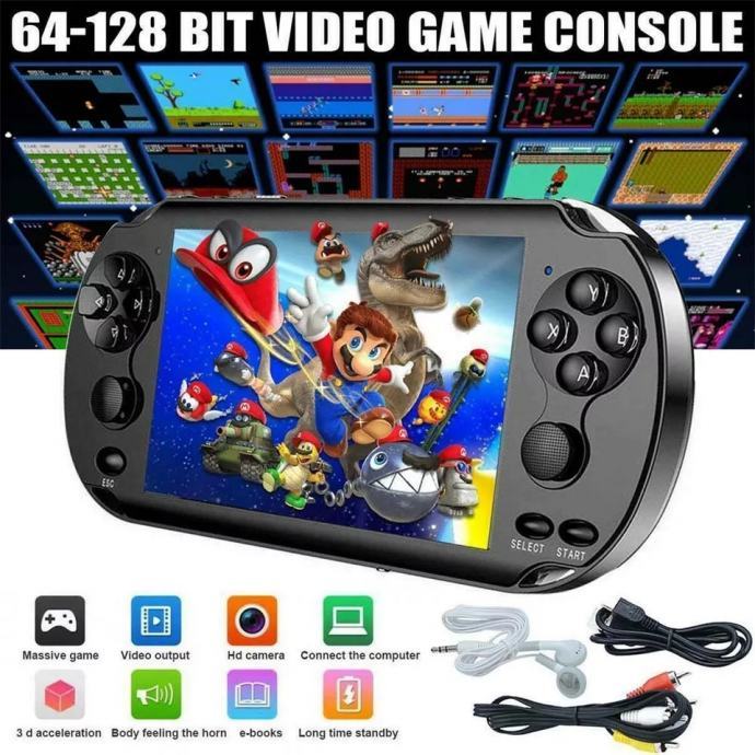 Igralna konzola MP5 Game Player PSP kot Sony Nintendo dim 12.95 cm