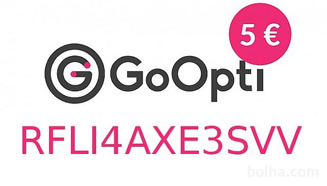 GoOpti 5€ promocijska koda za vse prevoze (Discount code)