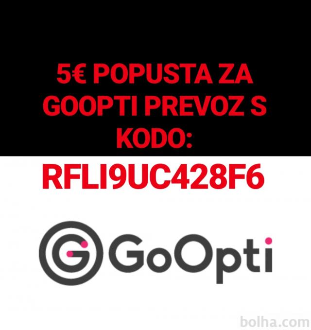 Koda za Goopti popust 5 eur