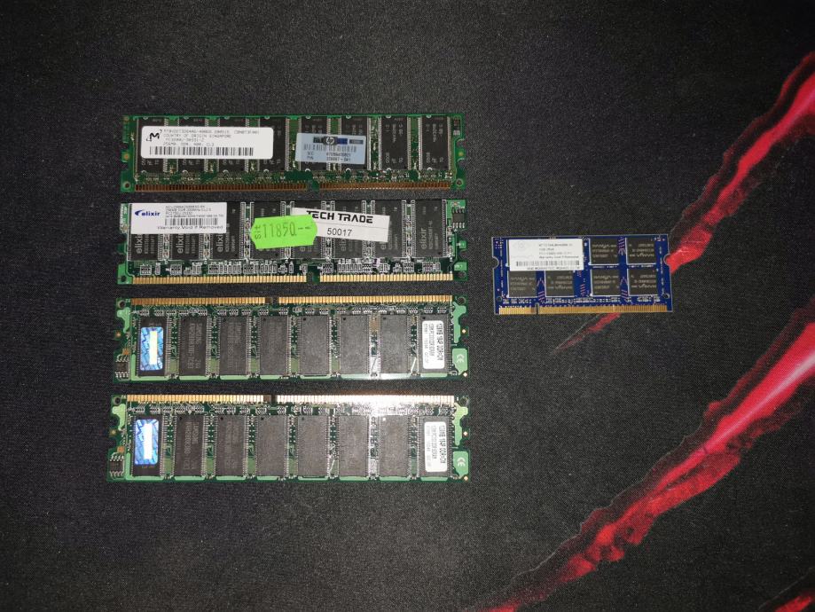DDR RAM pomnilniki, mešane velikosti