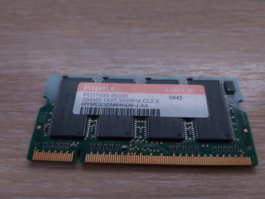 DDR RAM PC-2700 333MHZ 256MB