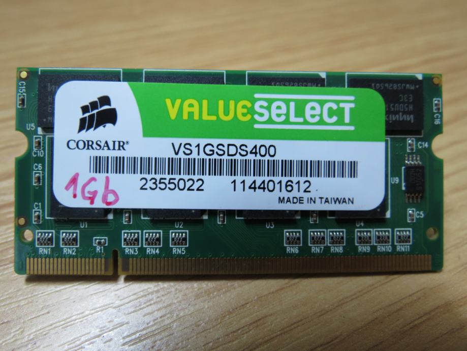 Pomnilnik DDR 1GB PC-3200 400MHz