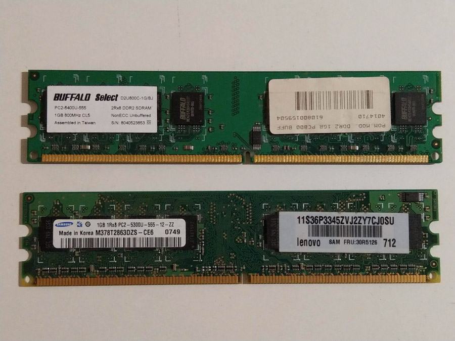 DDR2 RAM 2x 1GB
