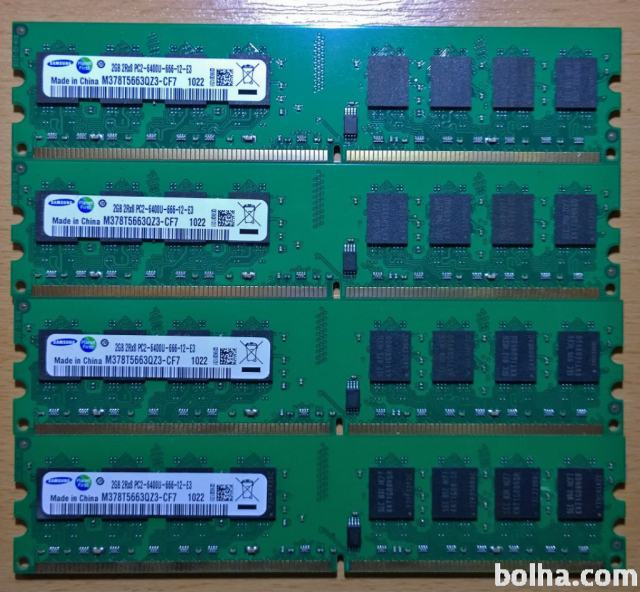 Samsung DDR2 RAM PC2-6400U 800MHz 240pin *za Intel in AMD*