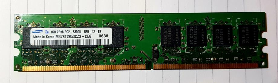 Samsung pomnilnik RAM 1GB PC2-5300 (667Mhz)