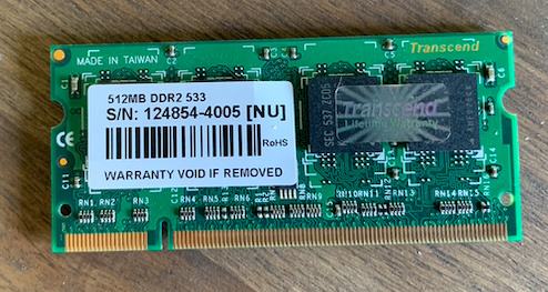 RAM 512MB DDR2 533 TRANSCEND