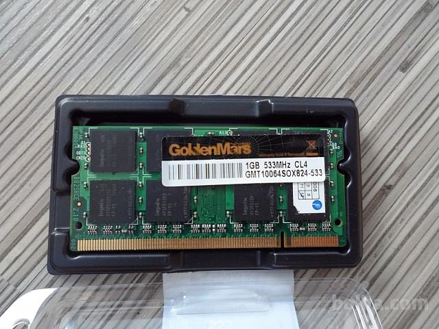 RAM GoldenMars 1GB 533MHz CL4 za prenosnik DDR2