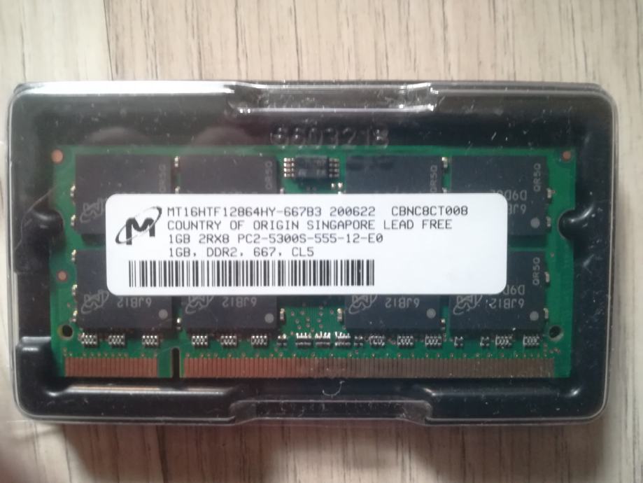 2x1GB DDR2 PC2-5300S 667MHz