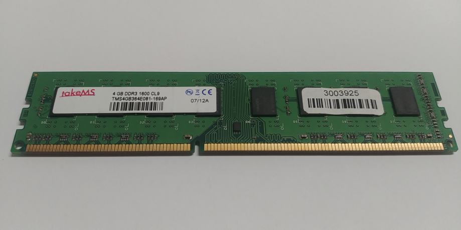 1 x 4GB DDR3 PC1600