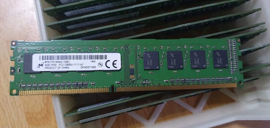 4GB DDR3 Micron Ram PC3-12800 1600MHz