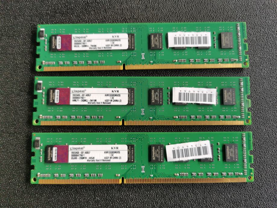 DDR3 2GB DIMM 1333 MHz PC3-10600 1 kos