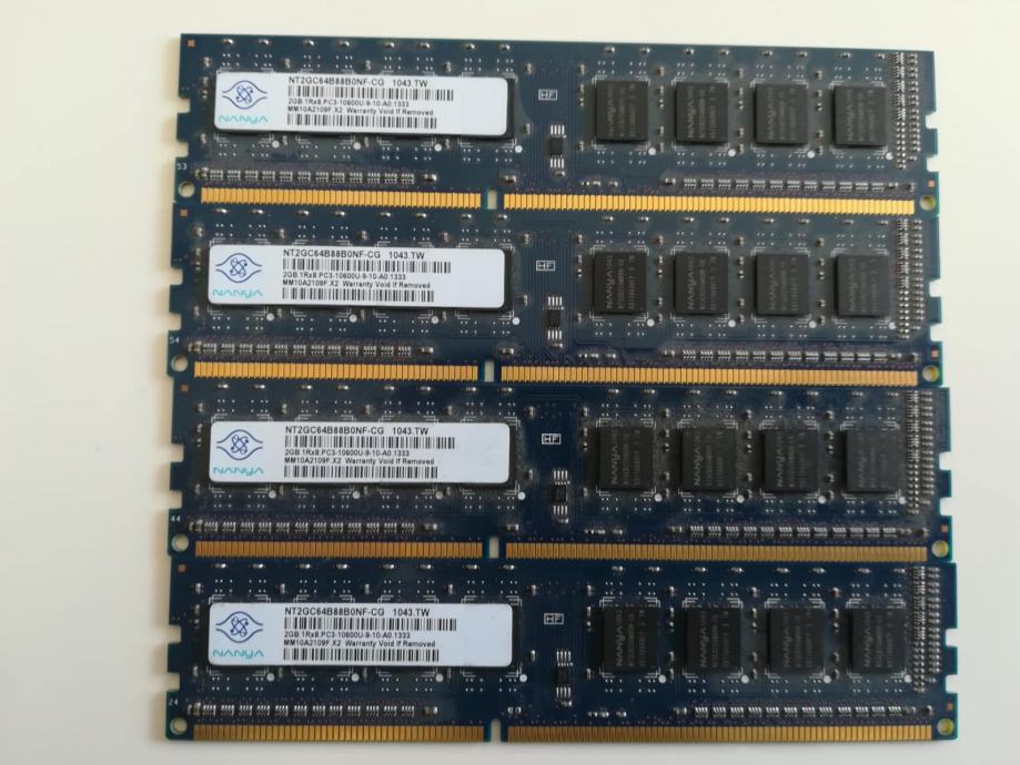 RAM 2 GB PC3-10600, 1333 MHz