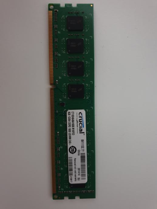 RAM CRUCIAL DDR3 8GB 1600 MHz (CT102464BA160B.M16FED)
