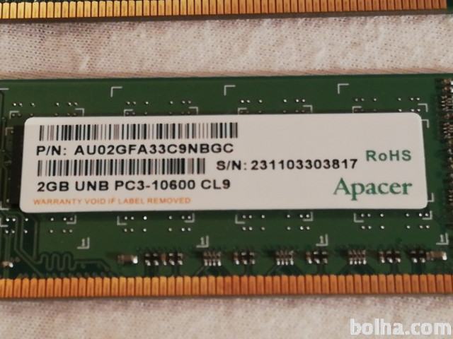 RAM DDR3 2X2GB APACER