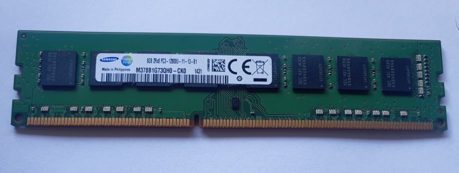 Samsung DDR3 M378B1G73QH0-CK0 8GB 1x8GB RAM Memory PC3-12800U 1600Mhz