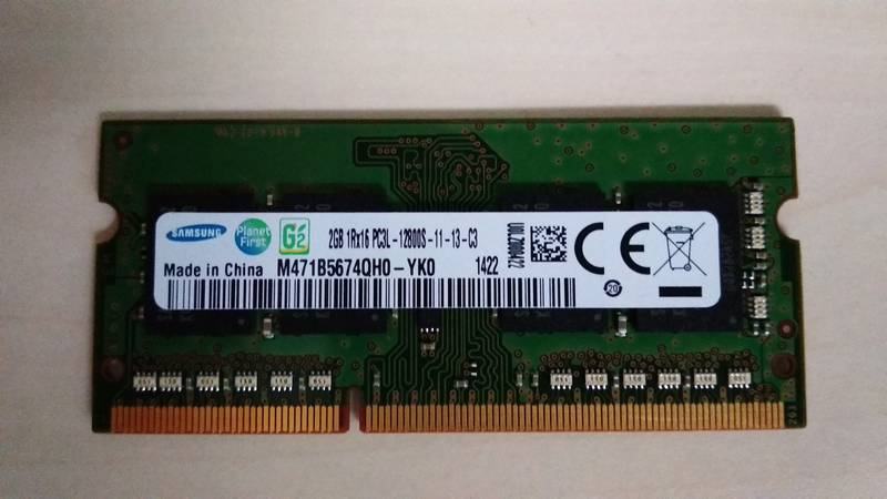 2GB Samsung PC3L (DDR3L) 12800 (1600MHz) ram za prenosnik