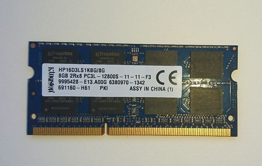 Pomnilnik 8GB SODIMM DDR3 KINGSTON