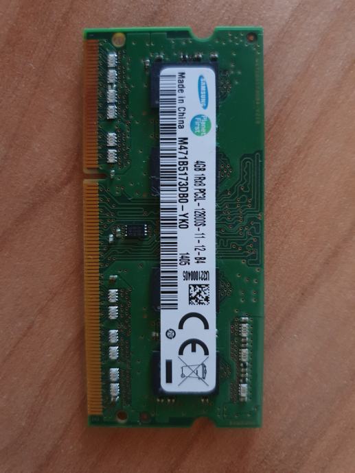 Pomnilnik RAM za prenosnik DDR3 4GB 1600MHz