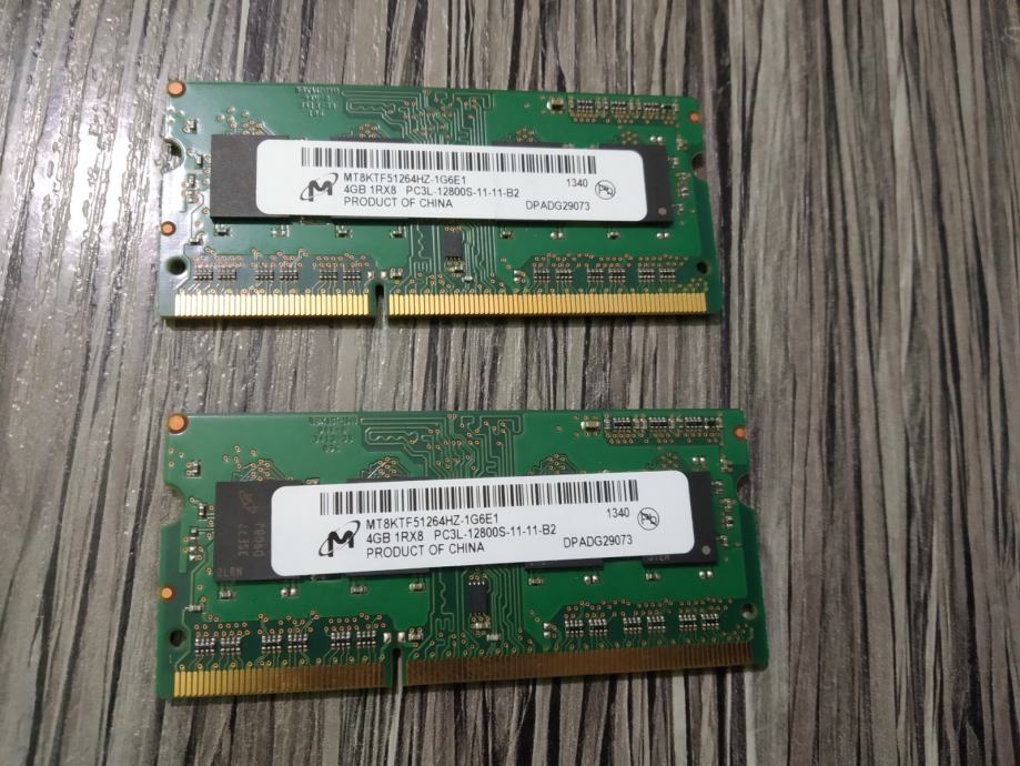 RAM 2x 4GB za prenosnike
