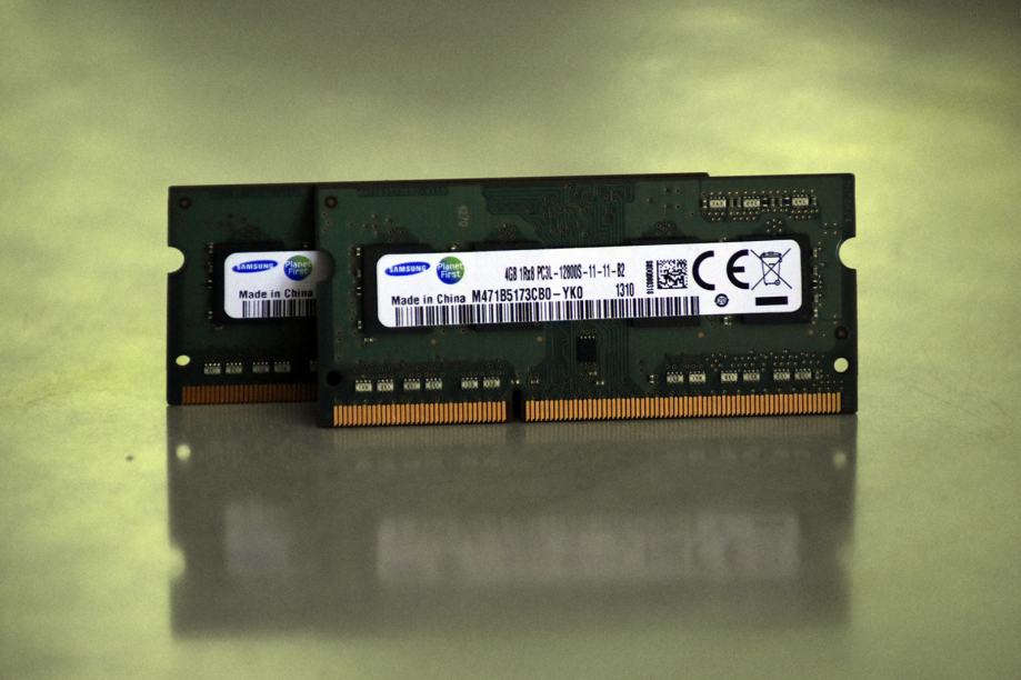 RAM 2x4GB 8GB pomnilnik Samsung DDR3 1600Mhz PC3-12800